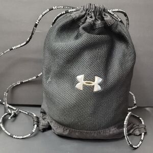 Under Armour Black Mesh Drawstring Backpack Firm On Price